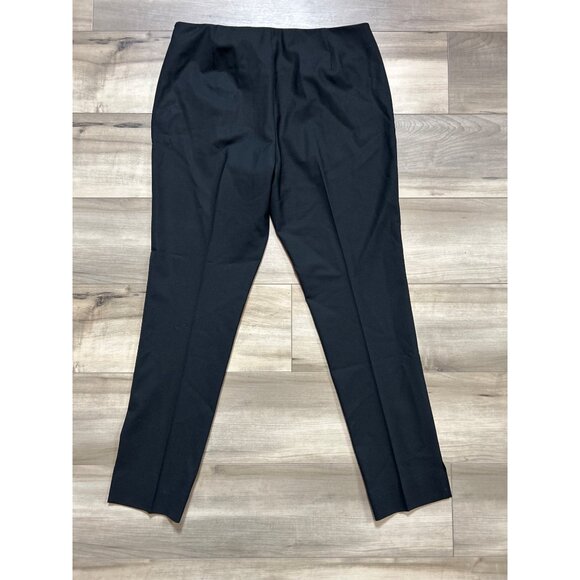 Classiques Entier Black Wool Skinny Midtown Fit Pants 12 Petite - Picture 3 of 15